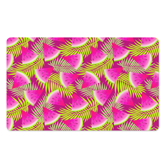 Purple Tropical Watermelon Pattern Print Polyester Doormat