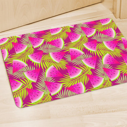 Purple Tropical Watermelon Pattern Print Polyester Doormat