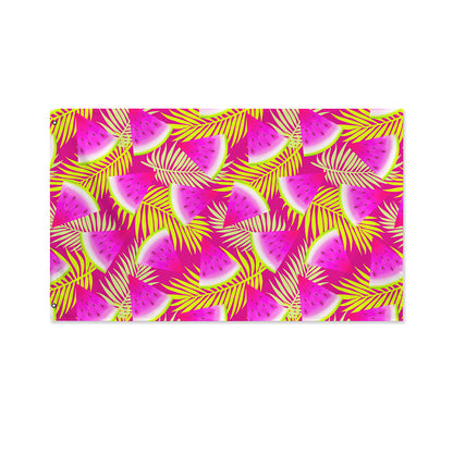 Purple Tropical Watermelon Pattern Print Polyester Flag