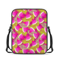 Purple Tropical Watermelon Pattern Print Rectangular Crossbody Bag