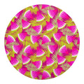 Purple Tropical Watermelon Pattern Print Round Blanket