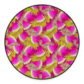Purple Tropical Watermelon Pattern Print Round Floor Mat