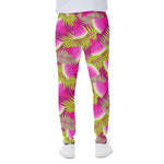 Purple Tropical Watermelon Pattern Print Scuba Joggers