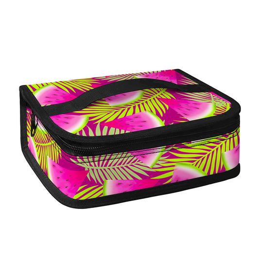 Purple Tropical Watermelon Pattern Print Small Lunch Bag