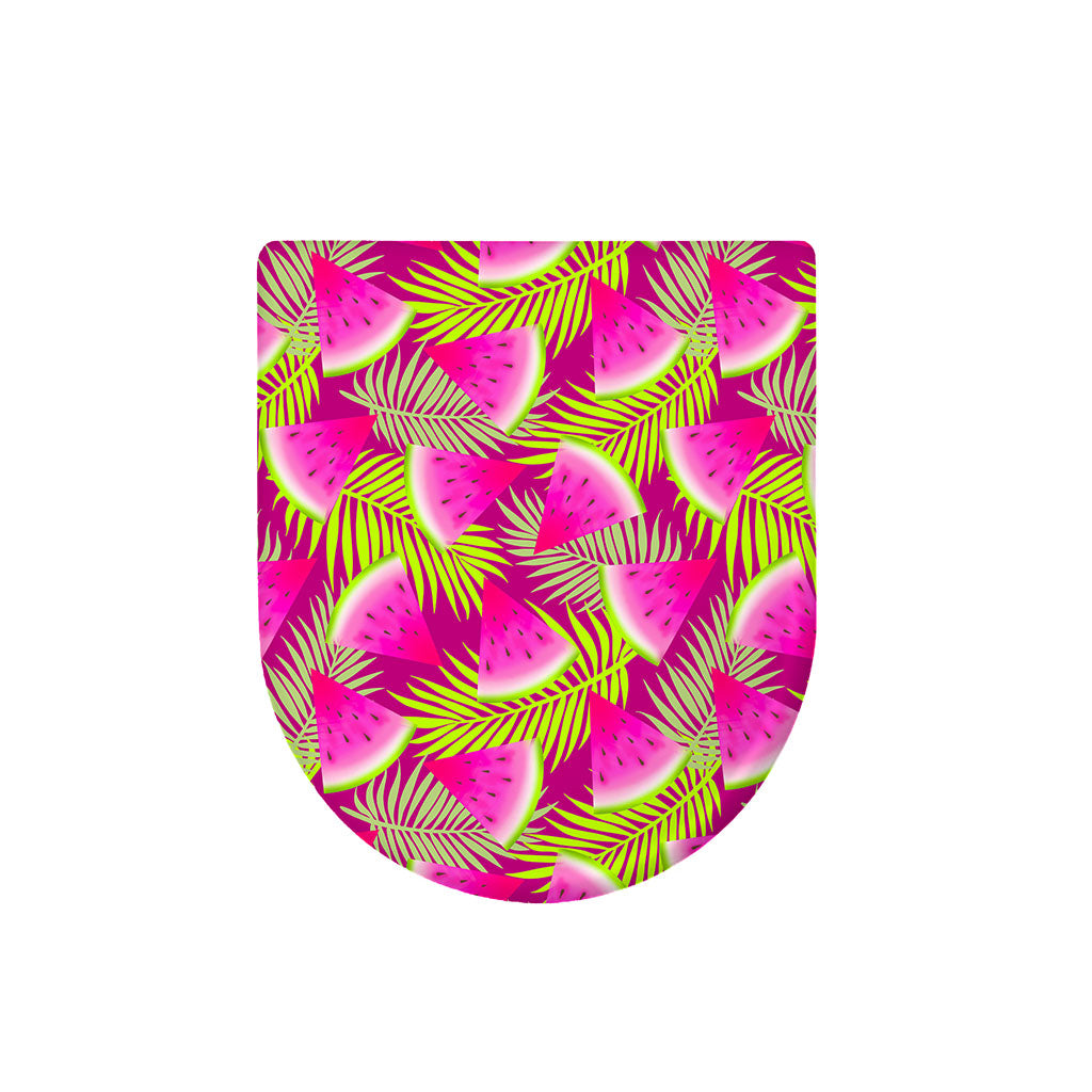 Purple Tropical Watermelon Pattern Print Toilet Lid Cover