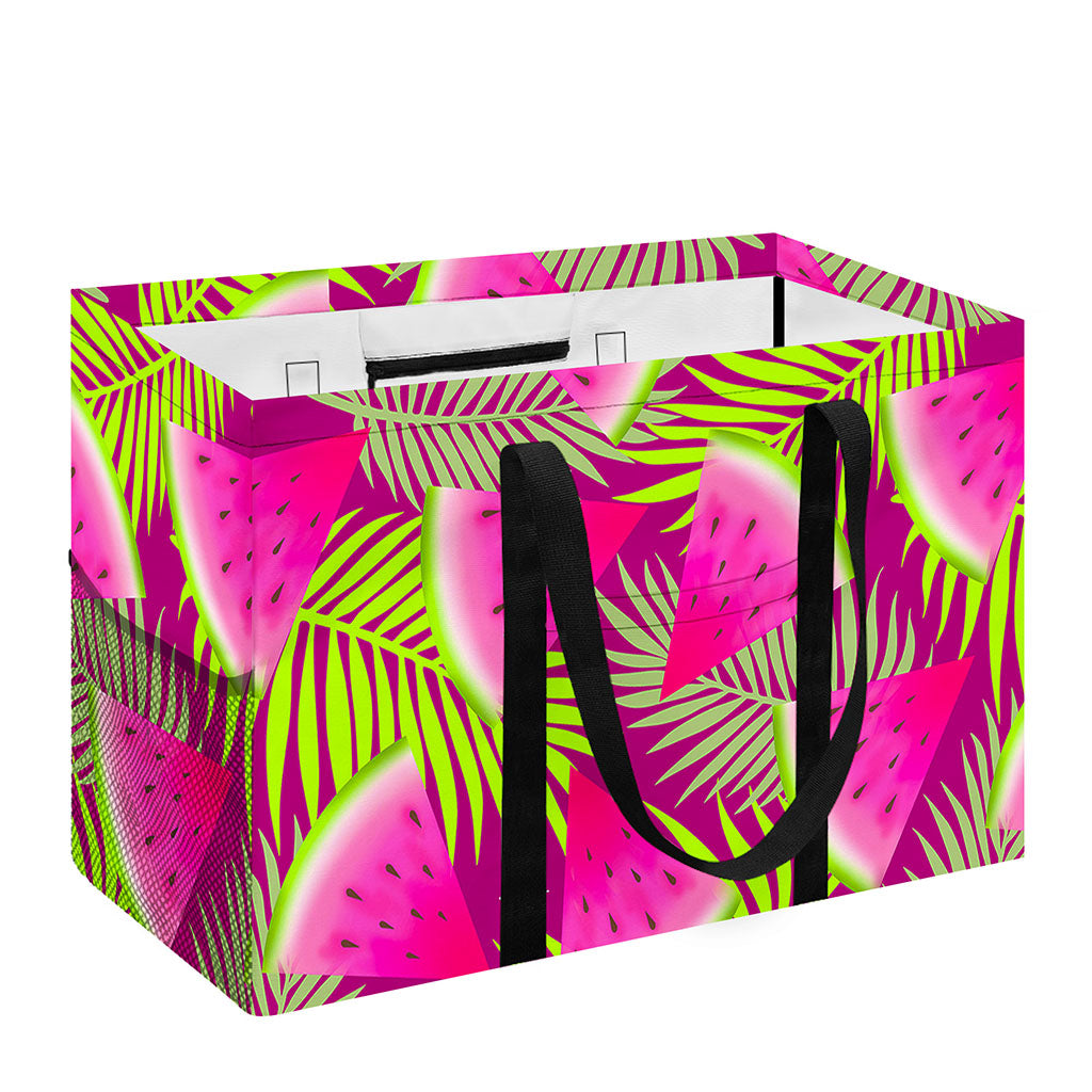 Purple Tropical Watermelon Pattern Print Utility Tote Bag
