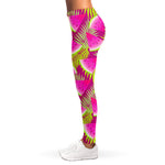 Purple Tropical Watermelon Pattern Print Women's Leggings