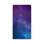 Purple Turquoise Galaxy Space Print Baby Crib Sheet