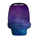 Purple Turquoise Galaxy Space Print Baby Seat Cover