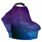 Purple Turquoise Galaxy Space Print Baby Seat Cover