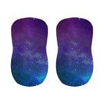 Purple Turquoise Galaxy Space Print Bar Stool Covers