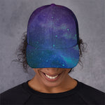 Purple Turquoise Galaxy Space Print Baseball Cap