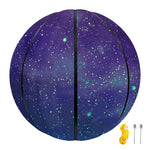 Purple Turquoise Galaxy Space Print Basketball