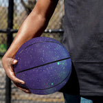Purple Turquoise Galaxy Space Print Basketball
