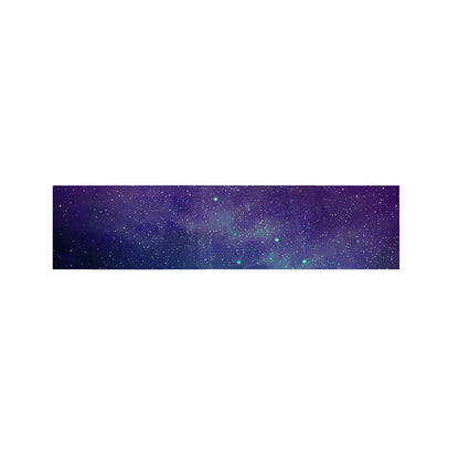 Purple Turquoise Galaxy Space Print Bed Runner