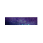 Purple Turquoise Galaxy Space Print Bed Runner
