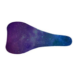 Purple Turquoise Galaxy Space Print Bicycle Seat Cover