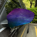 Purple Turquoise Galaxy Space Print Car Side Mirror Covers