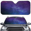 Purple Turquoise Galaxy Space Print Car Windshield Sun Shade