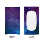Purple Turquoise Galaxy Space Print Changing Pad Cover
