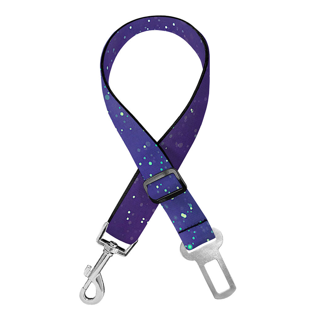 Purple Turquoise Galaxy Space Print Dog Seat Belt