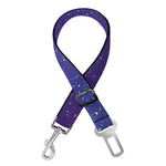 Purple Turquoise Galaxy Space Print Dog Seat Belt