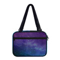 Purple Turquoise Galaxy Space Print Double Strap Bible Bag