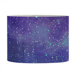 Purple Turquoise Galaxy Space Print Drum Lamp Shade