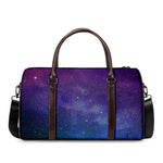 Purple Turquoise Galaxy Space Print Duffle Bag