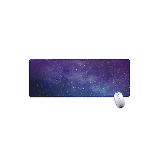 Purple Turquoise Galaxy Space Print Extended Mouse Pad