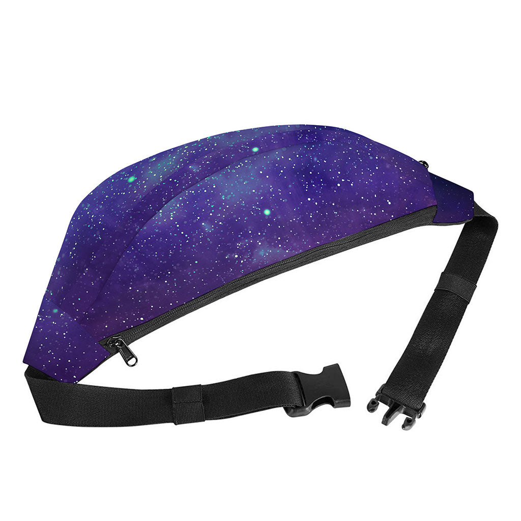 Purple Turquoise Galaxy Space Print Fanny Pack