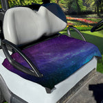 Purple Turquoise Galaxy Space Print Golf Cart Seat Cover