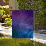 Purple Turquoise Galaxy Space Print House Flag
