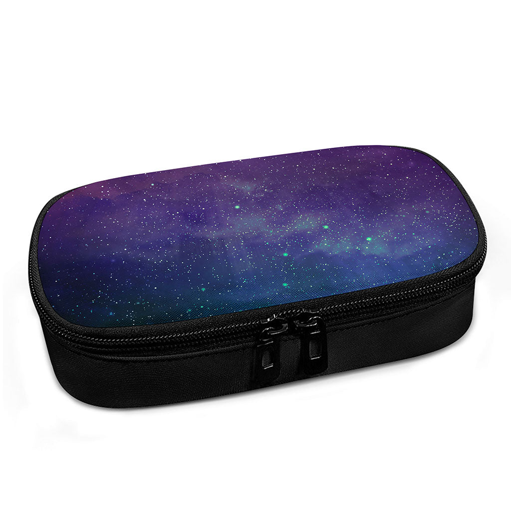 Purple Turquoise Galaxy Space Print Insulin Cooler Travel Case