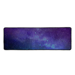 Purple Turquoise Galaxy Space Print Long Kitchen Mat