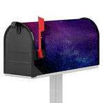 Purple Turquoise Galaxy Space Print Mailbox Cover
