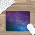 Purple Turquoise Galaxy Space Print Mouse Pad