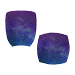 Purple Turquoise Galaxy Space Print Office Chair Cover