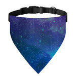 Purple Turquoise Galaxy Space Print Over The Collar Dog Bandana