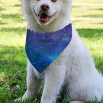Purple Turquoise Galaxy Space Print Over The Collar Dog Bandana
