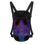 Purple Turquoise Galaxy Space Print Pet Carrier Backpack