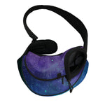 Purple Turquoise Galaxy Space Print Pet Sling Carrier