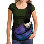 Purple Turquoise Galaxy Space Print Pet Sling Carrier