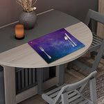 Purple Turquoise Galaxy Space Print Placemat