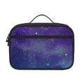 Purple Turquoise Galaxy Space Print Portable Lunch Bag
