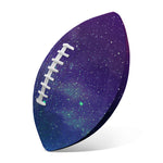 Purple Turquoise Galaxy Space Print Rugby Ball