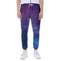 Purple Turquoise Galaxy Space Print Joggers