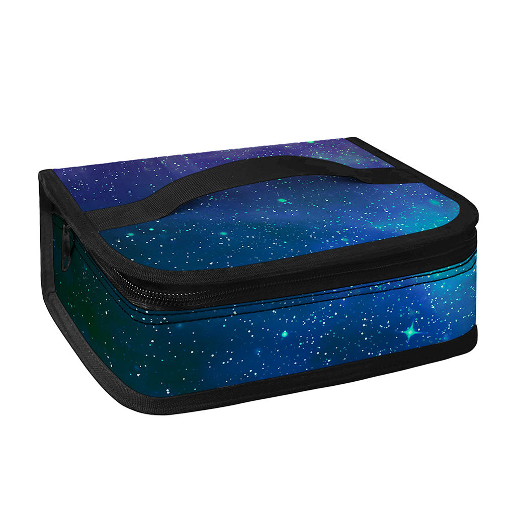 Purple Turquoise Galaxy Space Print Small Lunch Bag