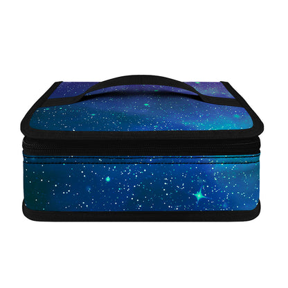 Purple Turquoise Galaxy Space Print Small Lunch Bag