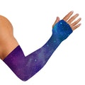 Purple Turquoise Galaxy Space Print Sun Protection Arm Sleeves